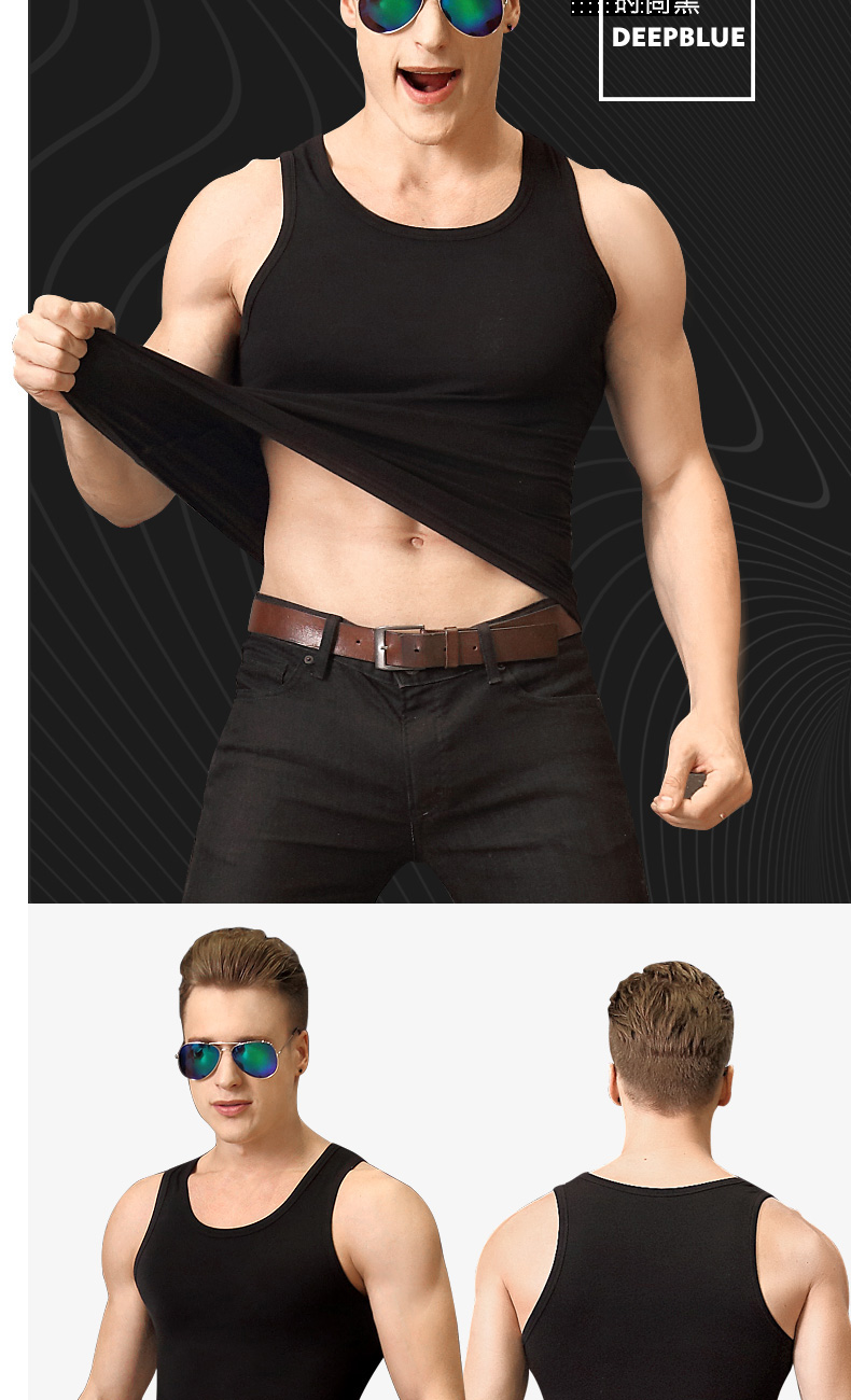 Áo vest cotton nam cực nam thanh niên Kiểu cotton mỏng thể thao bó sát áo len trắng thoáng khí mùa hè chạm đáy áo thun ba lỗ nữ ôm
