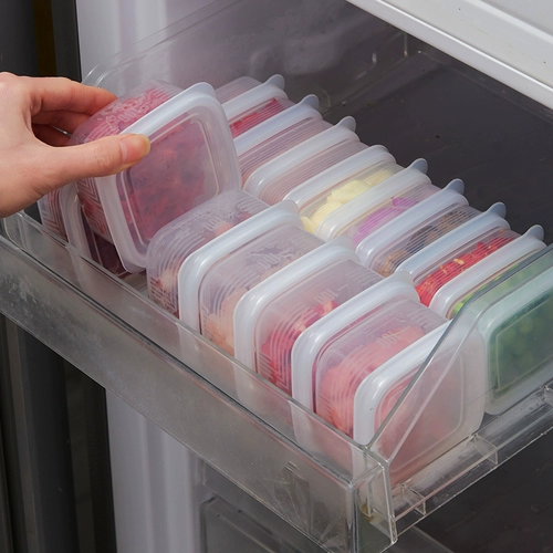 Япония импортированный холодильник замороженная коробка для разделения мяса замороженная коробка для суповой коробки держит свежий лук -имбирь, коробка для хранения имбирного чеснока