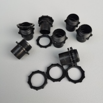 PE black hose joint worn tube cup comb button 15 8 18 5 21 2 lamp box cover special joint