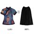 Như thể Tang váy áo mùa hè tay áo ngắn gió Trung Quốc của phụ nữ ngắn sửa đổi retro áo nhỏ trà quần áo nghệ thuật hàng đầu 