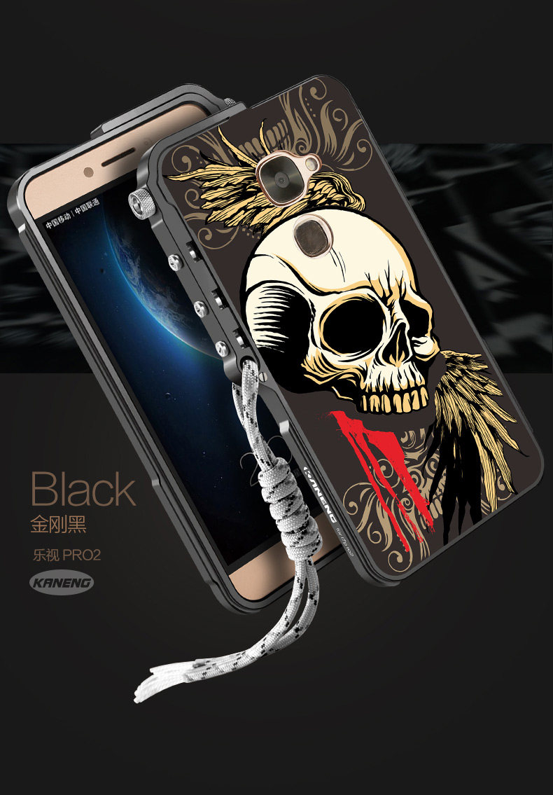 KANENG Mechanical Arm Trigger Aluminum Bumper Metal Frame Cameo PC Back Case Cover for LeEco Le 2 Pro & & LeEco Le Max 2