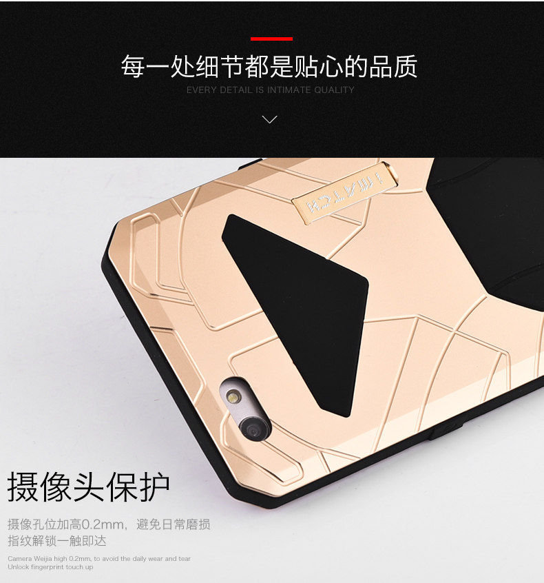 iMatch Water Resistant Shockproof Dust/Dirt/Snow-Proof Aluminum Glass Metal Military Heavy Duty Case Cover for OPPO R9s