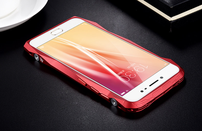iy Batmobile Sports Cars Aluminum Metal Bumper Carbon Fiber Back Cover Case for vivo X7 Plus & vivo X7
