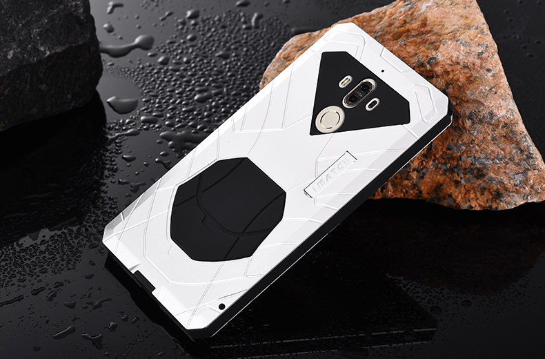 iMatch Shockproof Dust/Dirt/Snow-Proof Aluminum Glass Metal Military Heavy Duty Armor Protection Case Cover for Huawei Mate 9