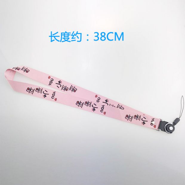 Dây đeo rộng hai trong một dây đeo điện thoại di động vòng cổ chống mất phổ biến dễ thương xu hướng mới thẻ công việc thẻ sinh viên - Nhẫn nhẫn cưới bạch kim