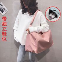 Traveling bag womens large capacity Canvas light Cross gym bag go out portable fashion trend cute small luggage bag