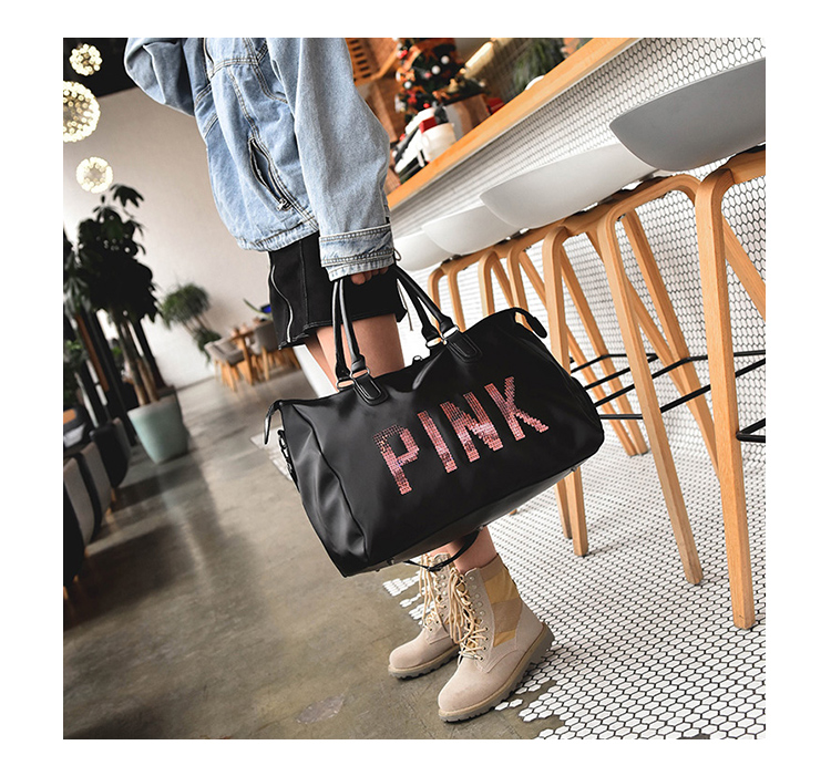 Túi du lịch khoảng cách ngắn nữ túi hành lý xách tay nam phiên bản Hàn Quốc của túi du lịch PINK dung lượng lớn giày thể thao nhẹ túi thủy triều balo nam du lịch