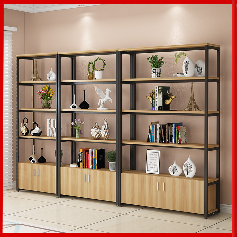 Store shelves floor-to-ceiling showcase display rack kitchen storage rack office rack bookcase file cabinet storage cabinet