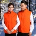 Quần yếm nam vest vest ngoài trời dày ấm phản chiếu dải kỹ thuật quần áo vest vệ sinh mùa đông dụng cụ áo 3 lỗ tập gym Áo vest cotton