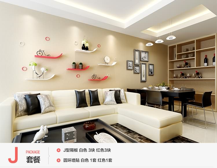 Sơn nhà hàng sáng tạo kệ treo tường treo tường phân vùng sofa TV nền tường trang trí khung đơn giản - Kệ kệ tủ gỗ