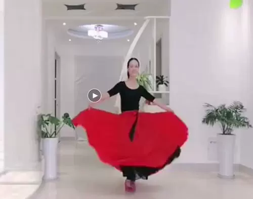 Дожденная ночная танцевальная одежда танцевальная одежда Длинная юбка длинные цветы девочки и теневые юбки в той же юбке в трех танцевальных юбках