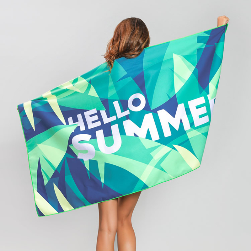 Beach towel net red seaside quick dry bath towel female ins quick dry portable water absorption swimming trip paving beach sand