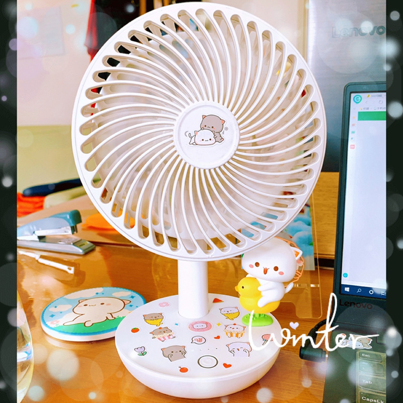 South Korea Office Desktop Small Fan Usb Charging Windy Force Silent Portable Student Dormitory Small Fan