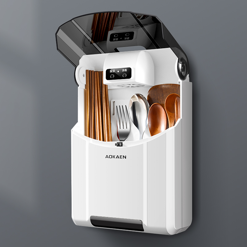 Chopsticks disinfection machine Home with lid anti-dust kitchen mildew-free multifunction drain chopstick cylinder chopstick cage