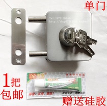 Glass door lock central glass lock single and double door free opening high quality stainless steel glass lock ground lock square lock