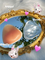 Special silicone breast pad for swimsuit waterproof triangle insert abalone bikini artifact invisible thickening and gathering