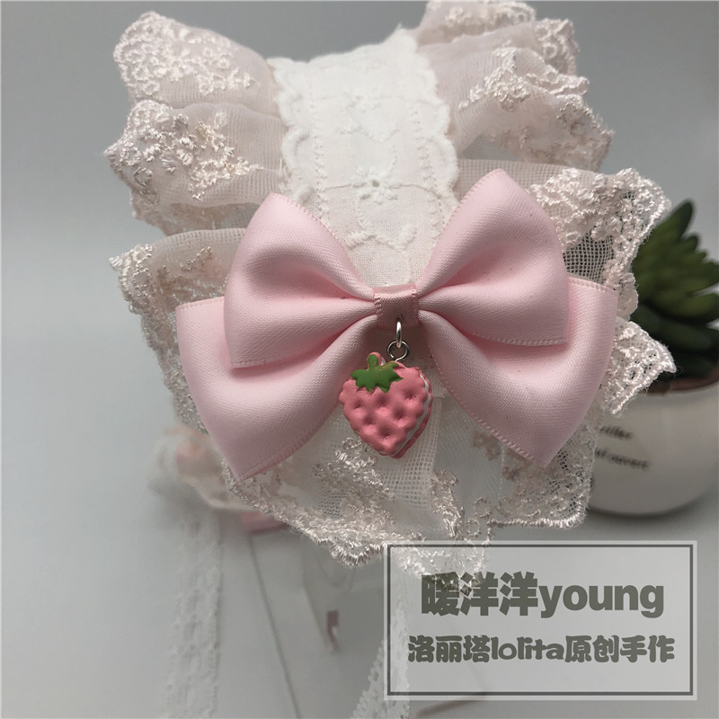 Bàn tay ấm áp làm màu hồng Lolita kc ban nhạc tóc loli cô gái ngọt ngào trái tim phụ kiện tóc bán bộ dây buộc tóc cho bé gái