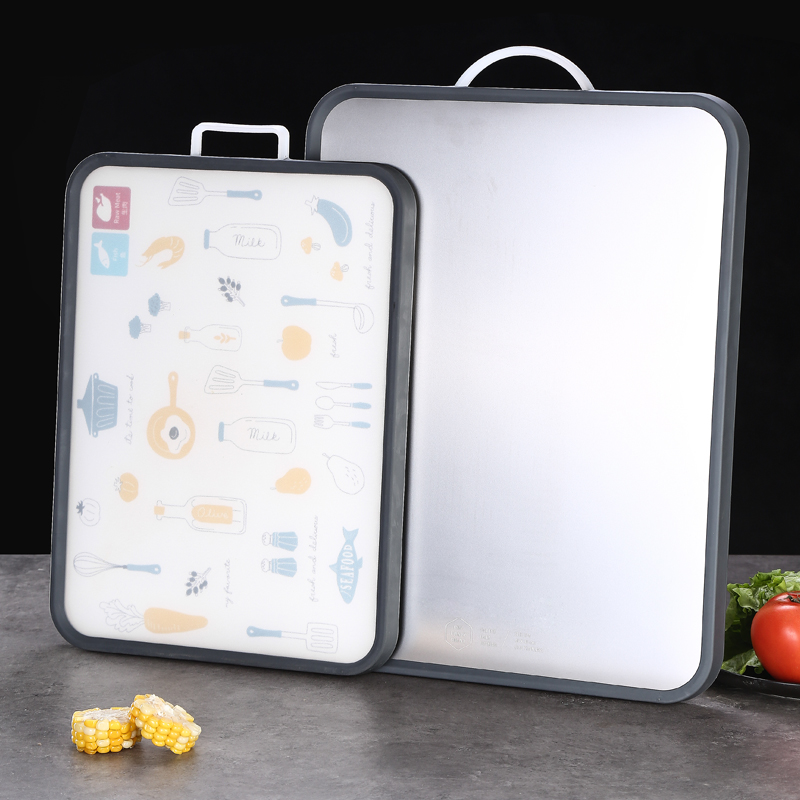 Cutting Board Mildew Resistant Antibacterial Home 304 Stainless Steel Case Board Kitchen Double-sided Thickened Knead Panel Fruit Chopping Board