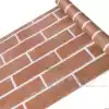 3D three-dimensional antique red brick horizontal brick pattern self-adhesive wallpaper Hotel anti-collision wall stickers Retro nostalgic background wall self-adhesive wallpaper