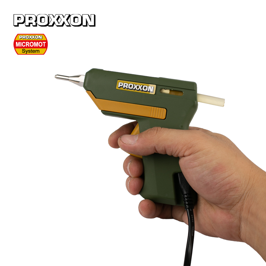 28192] Mini Hot Melt Glue Gun HKP 220 Free 7mm Glue Stick German Mini Magic PROXXON Proxon