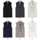 2024 New Korean Style Suit Vest Women Spring and Autumn Mid-Length Suit Vest Jacket Vest Wear Outside a Waistcoat