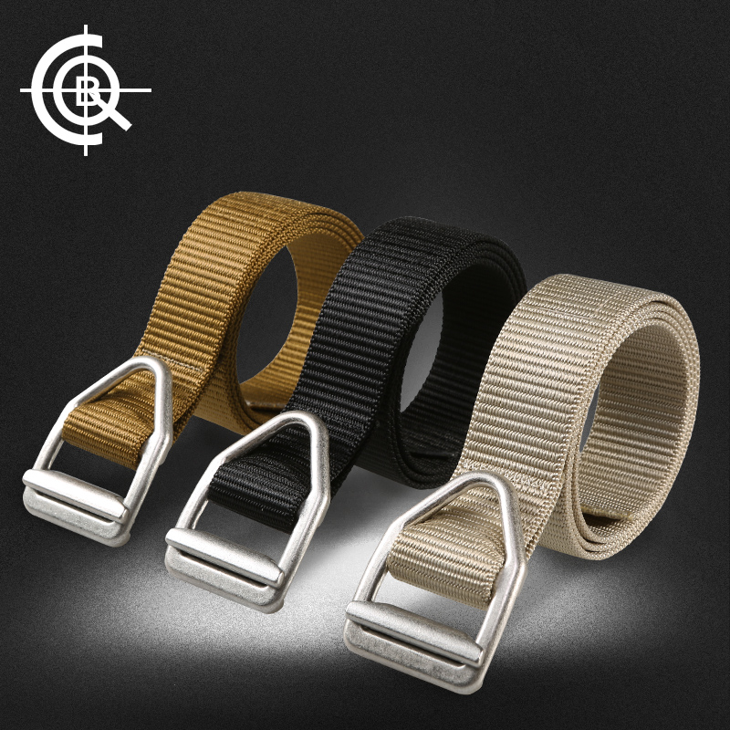 cqb metal ring buckle military fan tactical belt tactical outdoor belt men's nylon belt men's pants with canvas belt