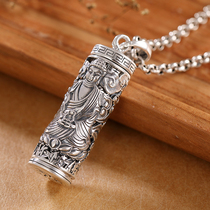 Zodiacs life The Buddhas pure silver pendant men and womens hearts are kept safe by a gaunchbox amulet