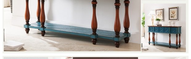 Nội thất châu Âu và Mỹ retro cửa tủ tủ gỗ rắn tủ trang trí nội thất hiên tủ bàn bên tủ phòng khách tủ hiên - Bàn / Bàn bàn trà gỗ