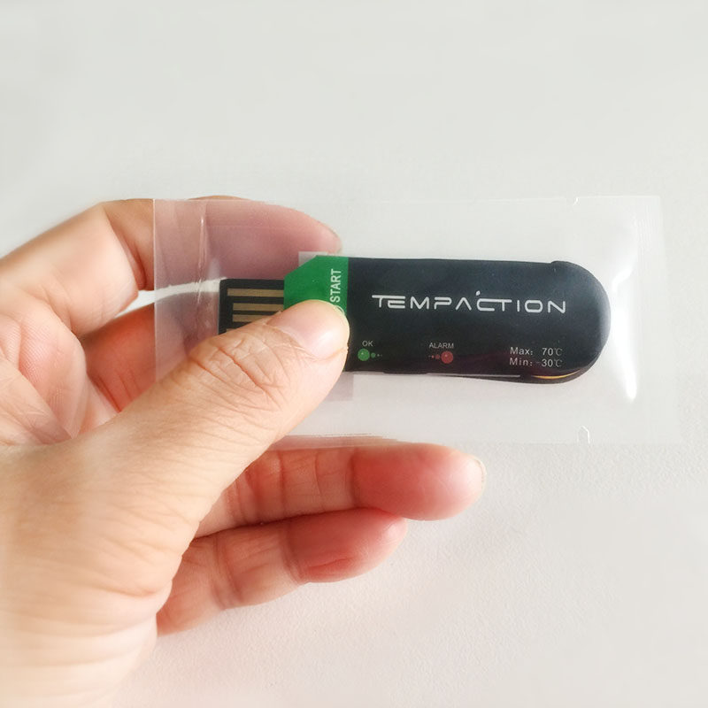 Factory direct sales disposable temperature recorder tempaction fresh cold chain waterproof usb automatic recorder