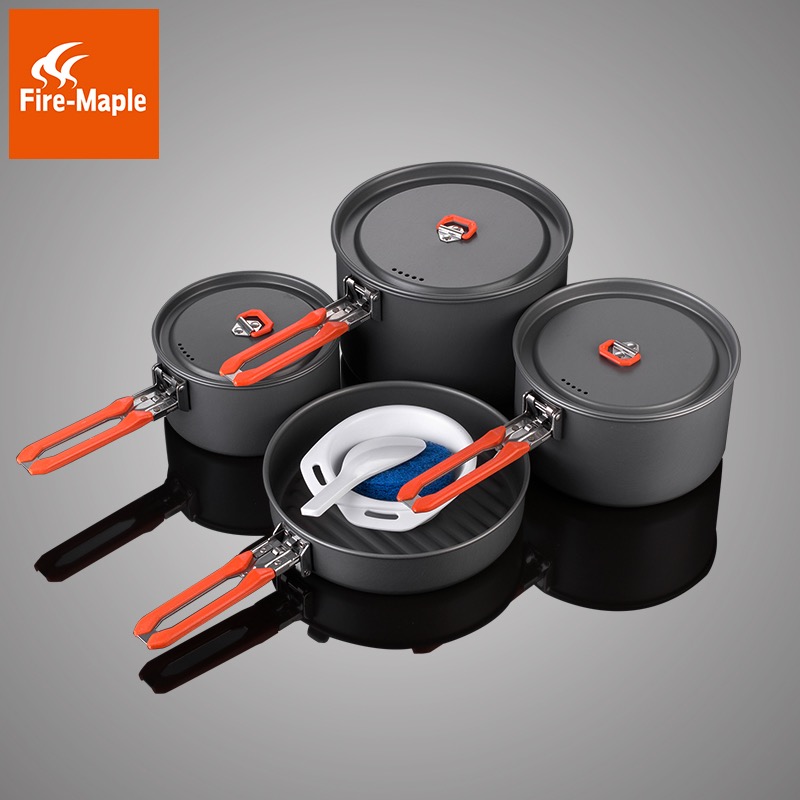Fire Maple Outdoor Cookware Pot Portable Set Camping Set Pot Picnic Pot Feast 12345 People Camping Folding Pot