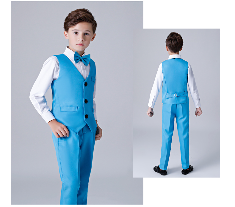 Trang phục thiếu nhi cho bé trai váy dài tay học sinh thi piano hợp xướng đọc thơ áo trẻ em
