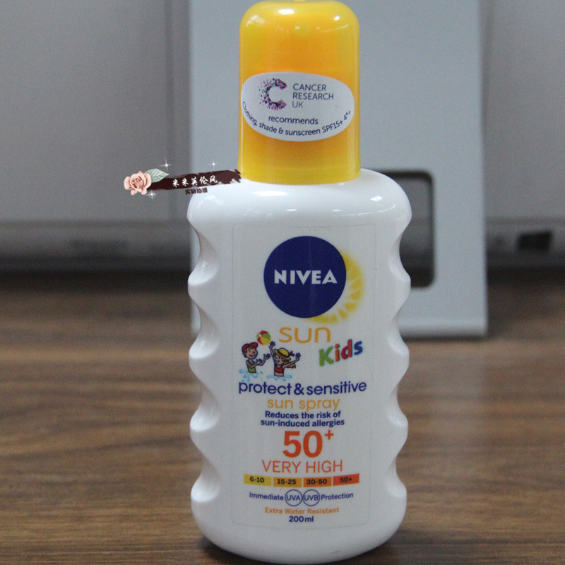 妮维雅Nivea Kids儿童防护喷雾/防水 SPF50+