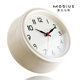 小号8寸英伦复古静音卧室奶油风挂钟高级感简约时钟挂表金属墙钟