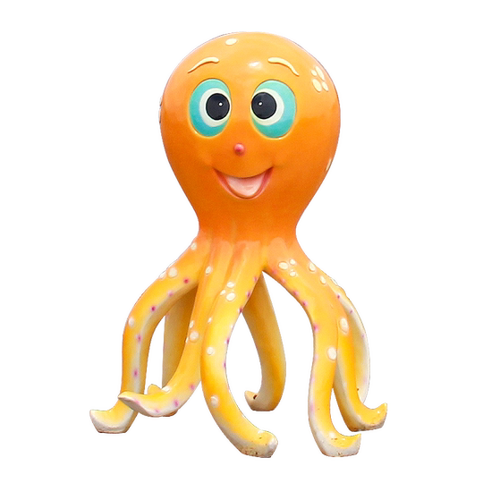 Marine-Themed Biological Decoration Fiberglass Artificial Dolphin Sculpture Outdoor Octopus Coral Conch Large Ornament