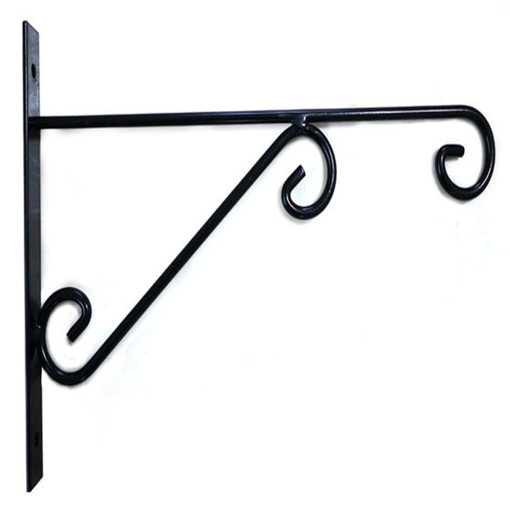 Lantern bracket iron decoration gate balcony hanging rack outdoor flower rack wall hanging flower basket wall hanging rack pothos hook