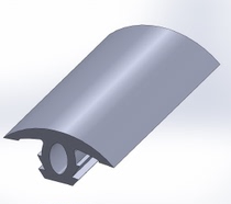 CP40-8 European standard profile Anti-collision strip Anti-slip strip Aluminum accessories Wear-resistant strip Industrial aluminum profile