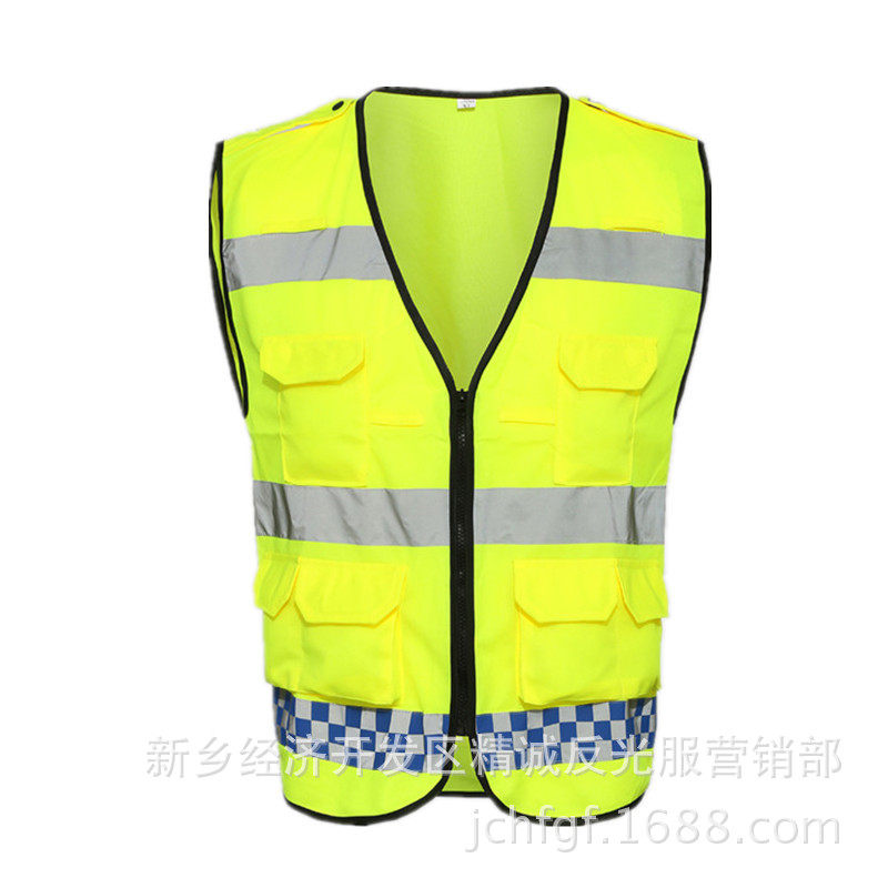 Direct selling multi-pocket reflective vest road administration uniform traffic reflective clothing construction safety protective clothing reflective vest
