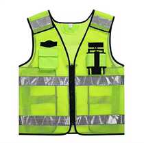 New hot-melt upscale press-word traffic road administration safety riding reflective vest patrol directed reflective vest waistcoat