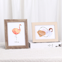Simple Brown like frame table 6 inch photo album 7 8 10 A4 wash photo made into photo frame photo frame White