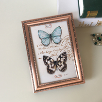 Nordic retro nostalgic metal photo frame table hanging wall 5 inch 6 inch 7 inch 8 inch 10 inch custom ornaments hippocampus