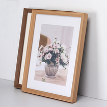 Solid Wood photo frame hanging wall A4a3 picture frame mounted 20 inch 24 log frame custom 4k8 open poster puzzle frame