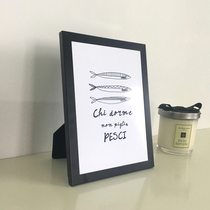 ins Nordic European simple personality creative gold silver rose gold black 7 inch metal photo frame set Pink