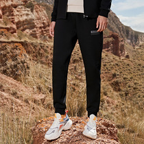 361 casual pants mens 2021 New knitted trousers printed simple Joker stretch leg sports pants men