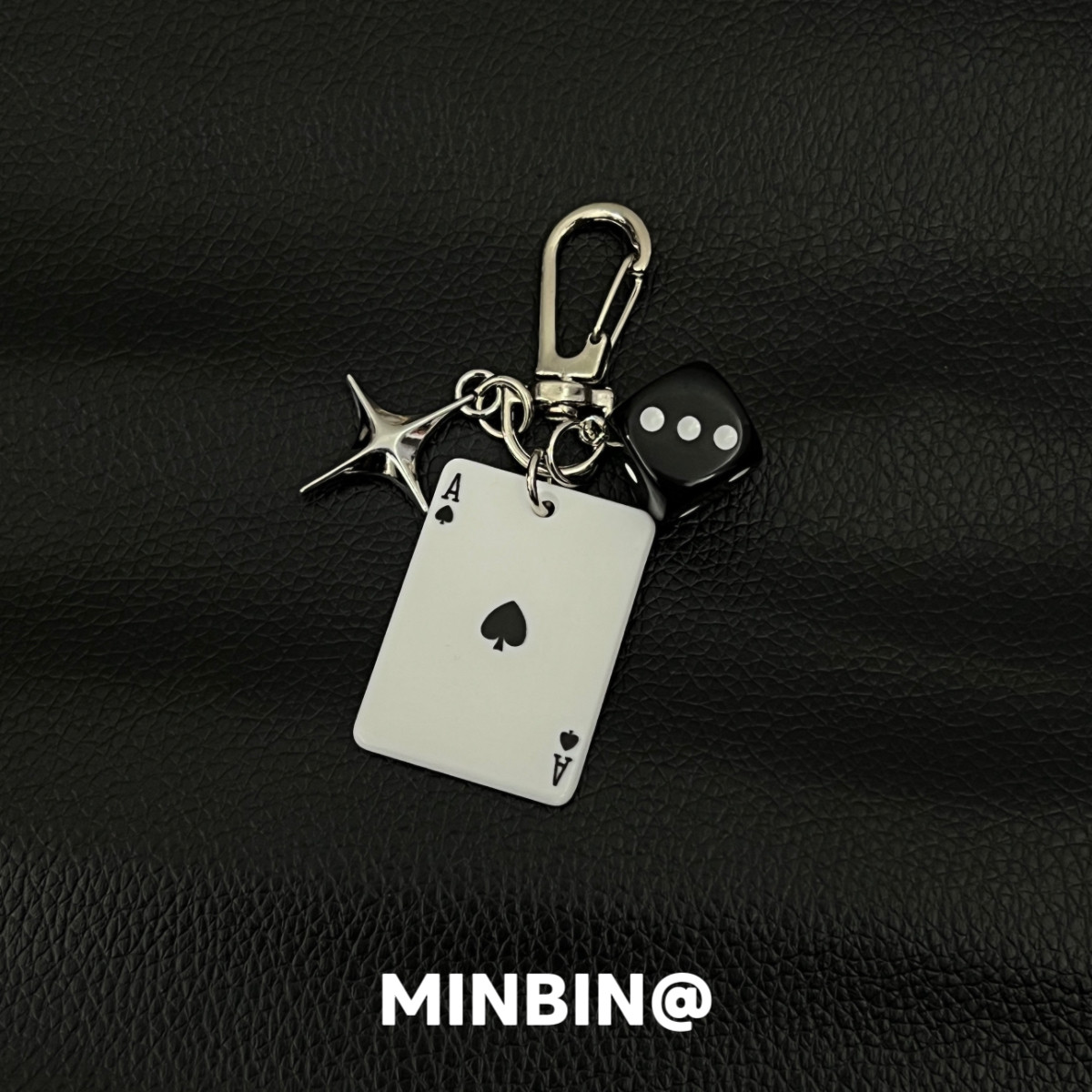 Playing cards, dice, stars, multi-element bag charms, niche trendy brand keychains, pants waist ornaments, pants chains, waist chains