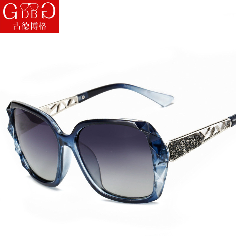 Sunglasses women's new fashion retro polarizer large frame driving sunglasses trendy sunglasses women anti-UV