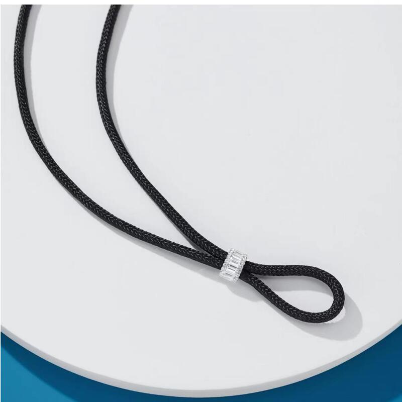 Original Silver Cord Jade Pendant Cord Men's Necklace Cord Detachable Women's High-Quality Cord Buddha Pendant Cord