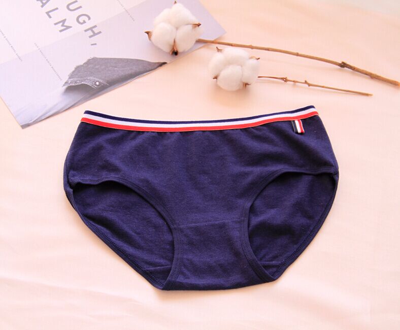 5 túi của đơn giản màu rắn đồ lót của phụ nữ cotton eo pocket hip tóm tắt đàn hồi side breathable đồ lót phụ nữ