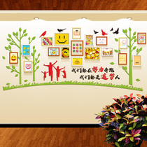 Corporate photo wall decoration team display 3d three-dimensional acrylic photo frame hanging wall creative combination Company cultural wall