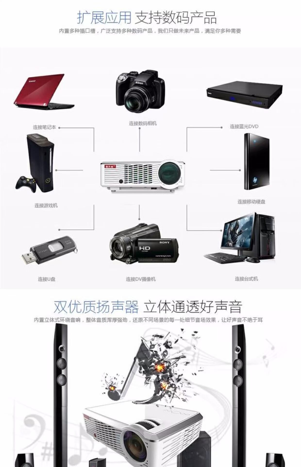 Máy chiếu LED3302 nhà nhỏ WiFi không dây điện thoại di động có màn hình HD 1080P văn phòng kinh doanh thông minh Máy chiếu Android không có màn hình TV 2018 mới
