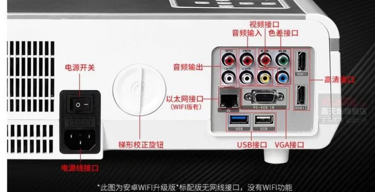 Máy chiếu ném bom LED86 + chiếu rạp gia đình nhỏ rạp hát HD thông minh không màn hình TV điện thoại di động màn hình không dây họp văn phòng thương mại Máy chiếu WiFi di động 2018 mới